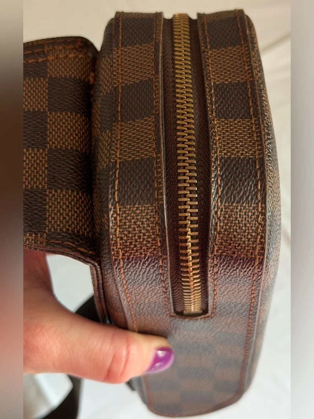 Louis Vuitton Damier Ebene Geronimos body bag with COA and dust bag